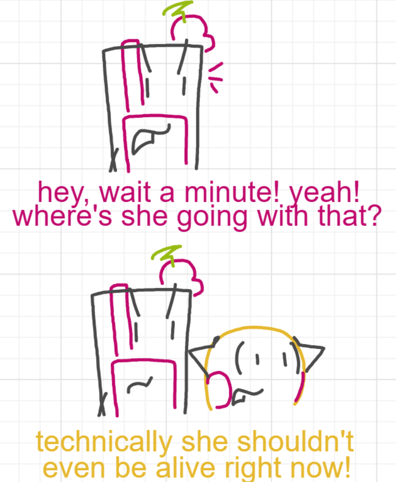 A panel from I've Been Everywhere, Man, episode nine of the Board Boards object show by Furretwalk/WalkingFurret.